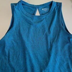 Athleta Blue Cross Back Activewear Tank Top